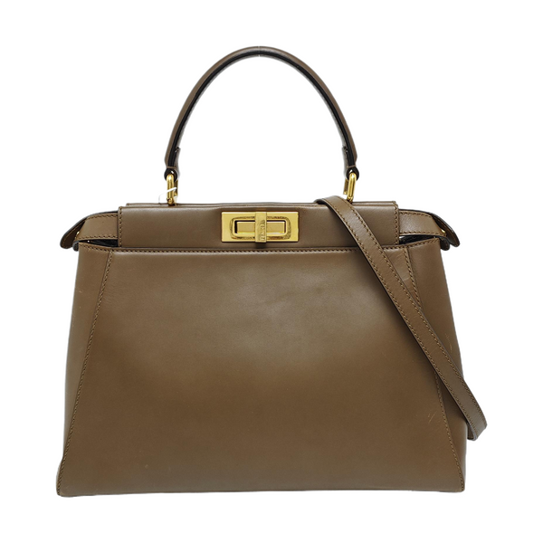 Peekaboo Medium Calfskin Brown