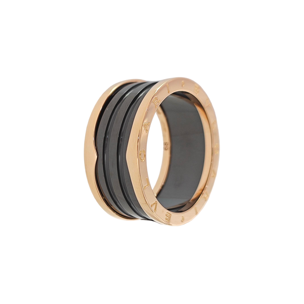 B.ZERO1 18k Rose Gold Ring EU 68