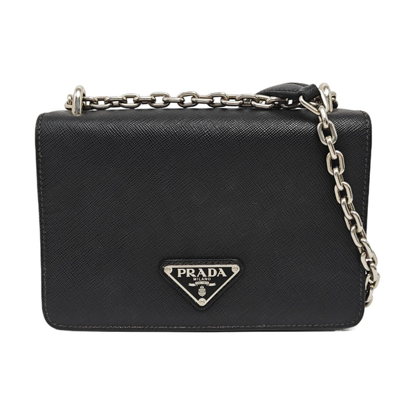Calfskin Shoulder Bag Black