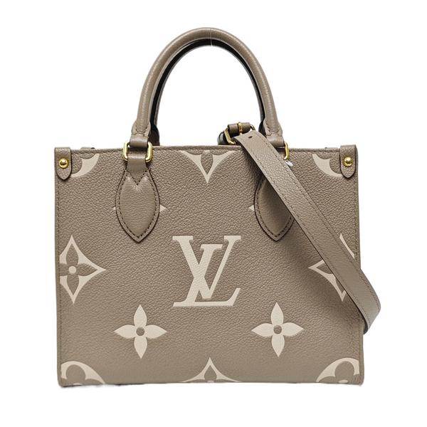 ONTHEGO PM Monogram Calfskin Gray