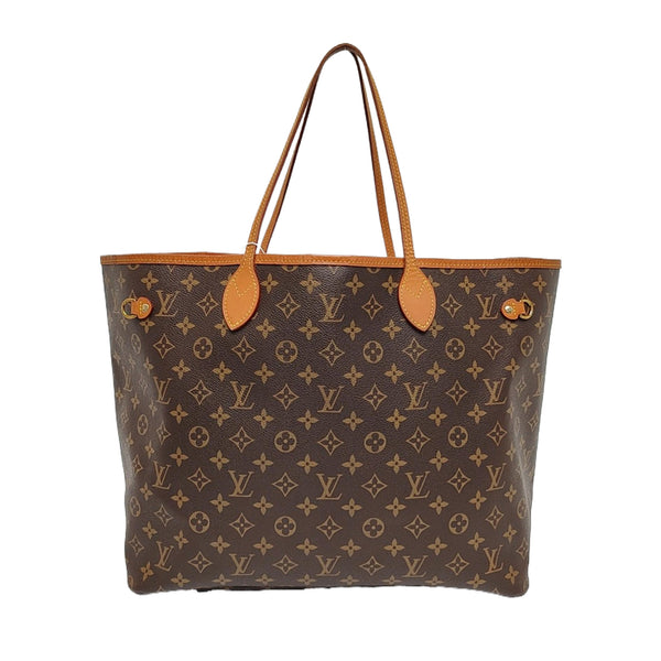 NEVERFULL GM Monogram Coated Canvas Brown