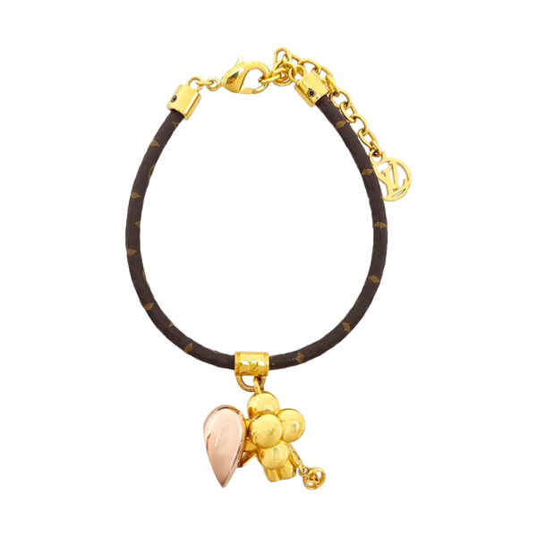LV SOUND Leather Brown Bracelet