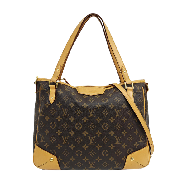 ESTRELA MM Monogram Coated Canvas Brown