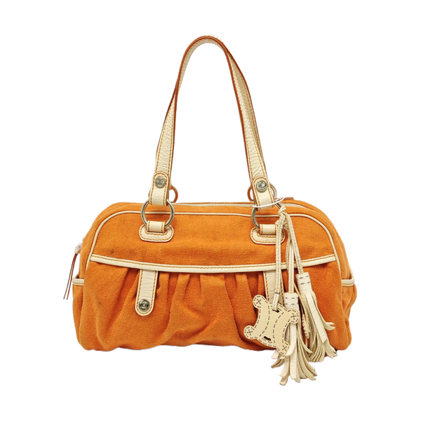 Canvas Top Handle Bag Orange