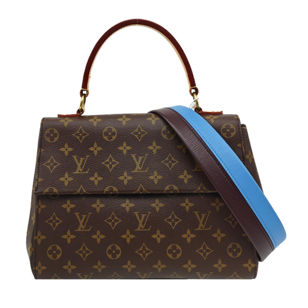 CLUNY MM Monogram Coated Canvas Brown