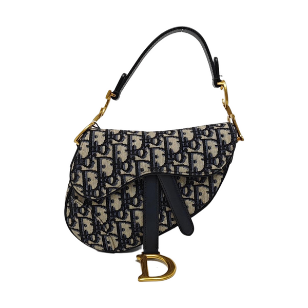Saddle Mini Oblique Canvas Blue