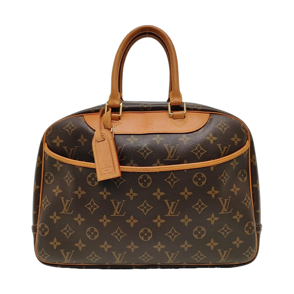 DEAUVILLE MM Monogram Coated Canvas Brown