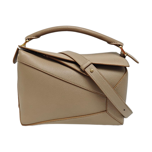 Puzzle Small Calfskin Beige