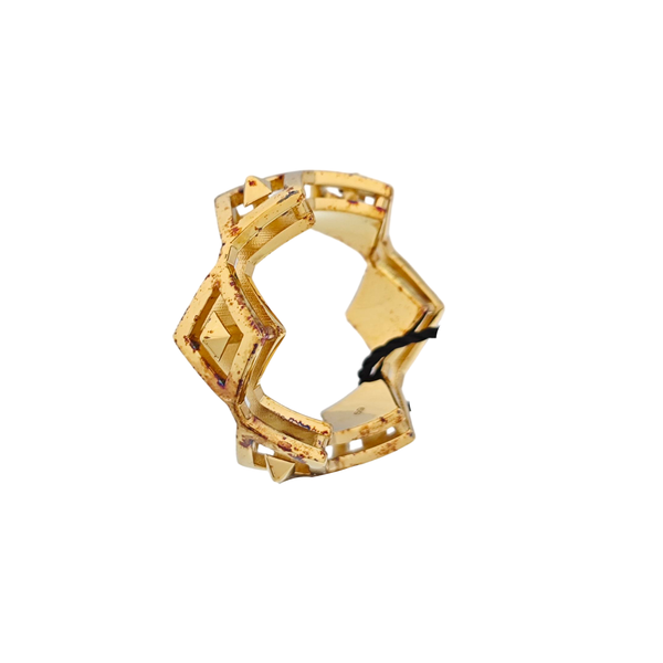925 Sterling Silver Gold Ring EU 59