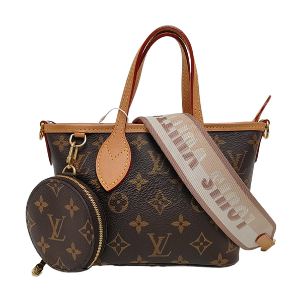 NEVERFULL BB Monogram Coated Canvas Brown