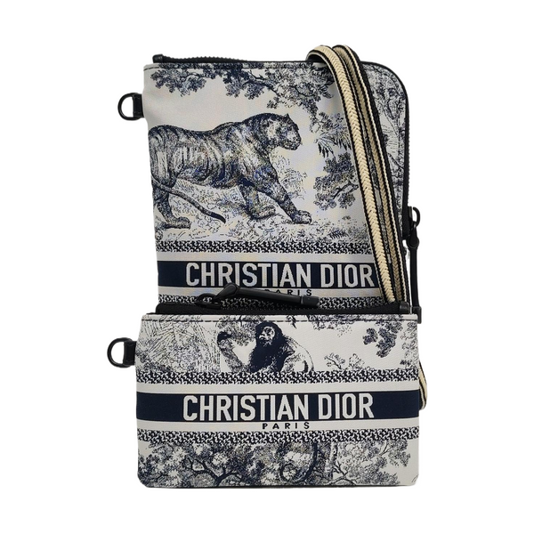 Diortravel Large Fabric Blue