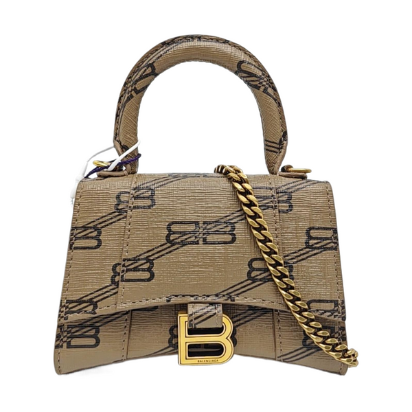 Hourglass Mini Coated Canvas Brown