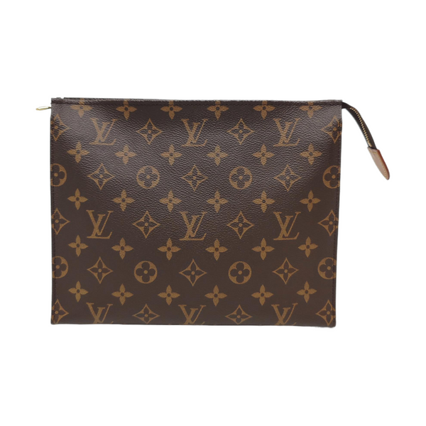 TOILET POCKET 26 Monogram Coated Canvas Brown