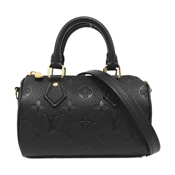 SPEEDY Nano Monogram Calfskin Black