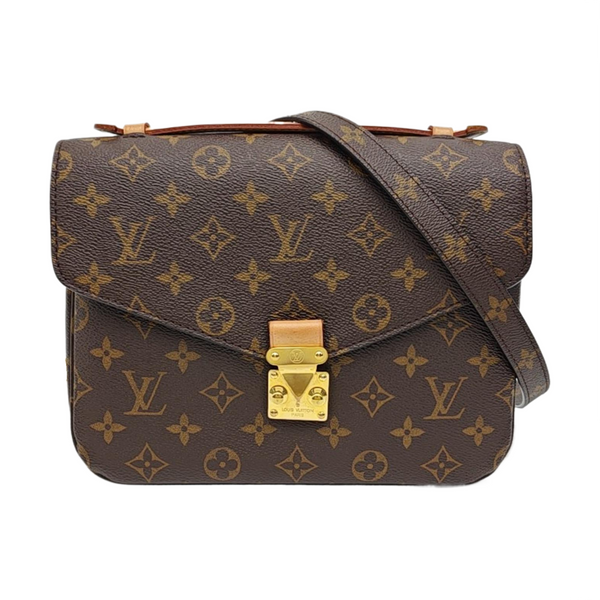 MÉTIS MM Monogram Coated Canvas Brown