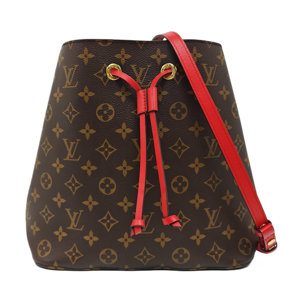 NÉONOÉ MM Monogram Coated Canvas Brown