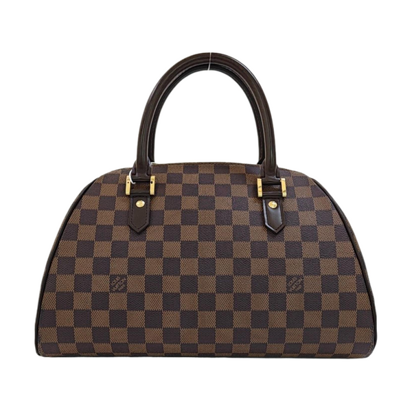 RIBERA MM Damier Ebene Coated Canvas Brown