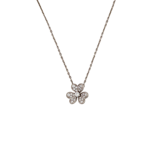Frivole 18k White Gold Silver Necklace