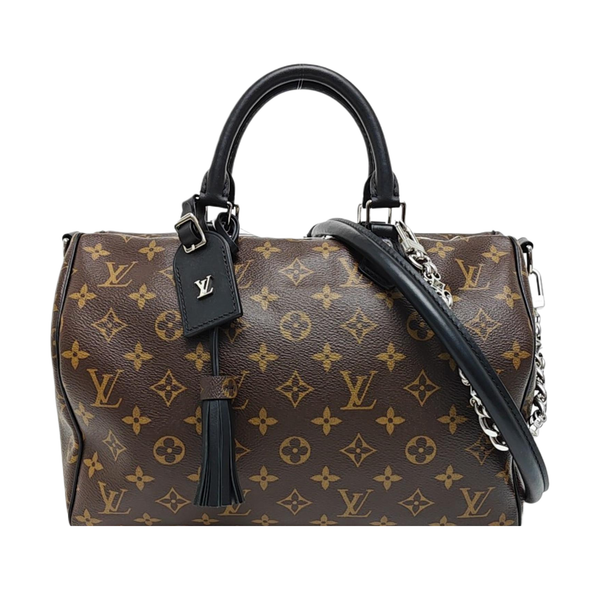SPEEDY SOFT 30 Monogram Coated Canvas Brown