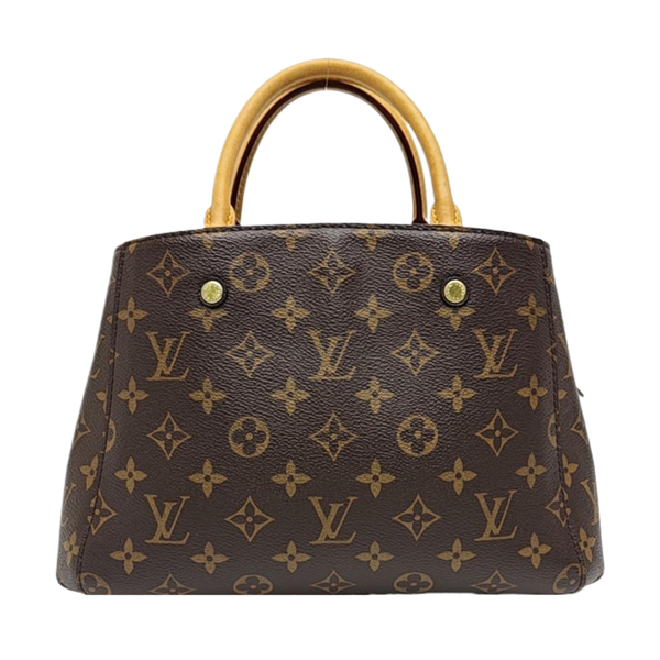 MONTAIGNE BB Monogram Coated Canvas Brown