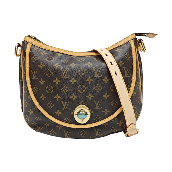 TULUM Monogram Coated Canvas Brown
