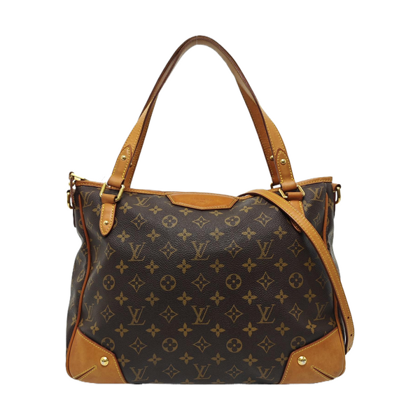 ESTRELA MM Monogram Coated Canvas Brown
