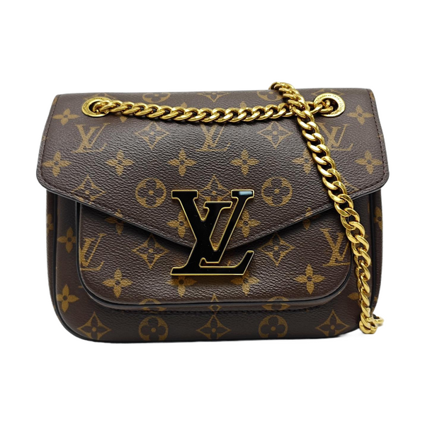 PASSY Monogram Coated Canvas Brown