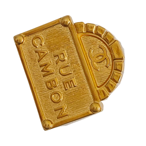 Metal Gold Brooch