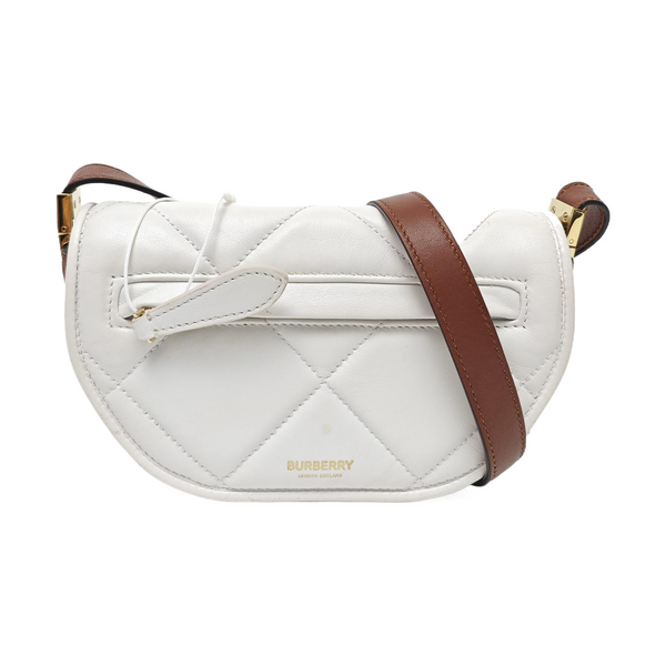 Olympia Mini Quilted Lambskin White
