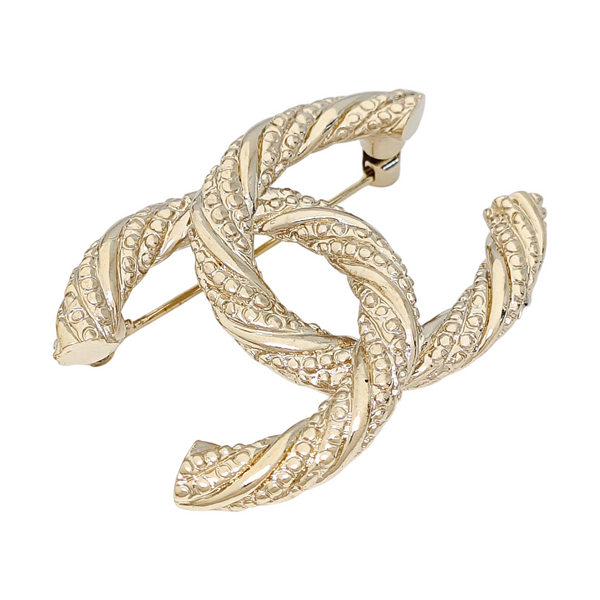 Metal Gold Brooch