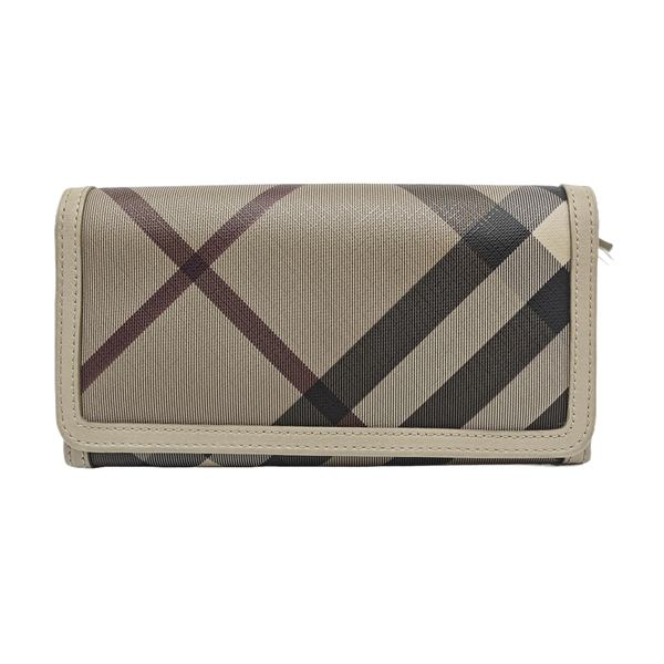 Coated Canvas Wallet Gray