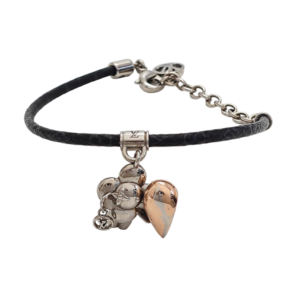 LV SOUND Coated Canvas Black Bangle