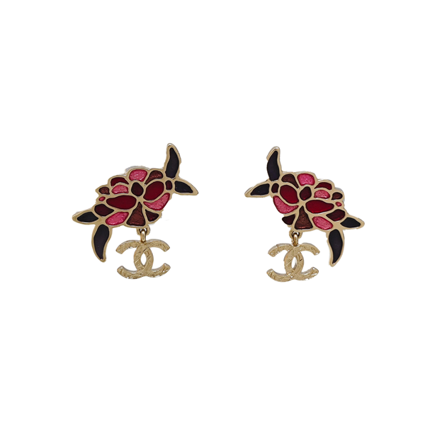Metal Multicolor Stud Earrings