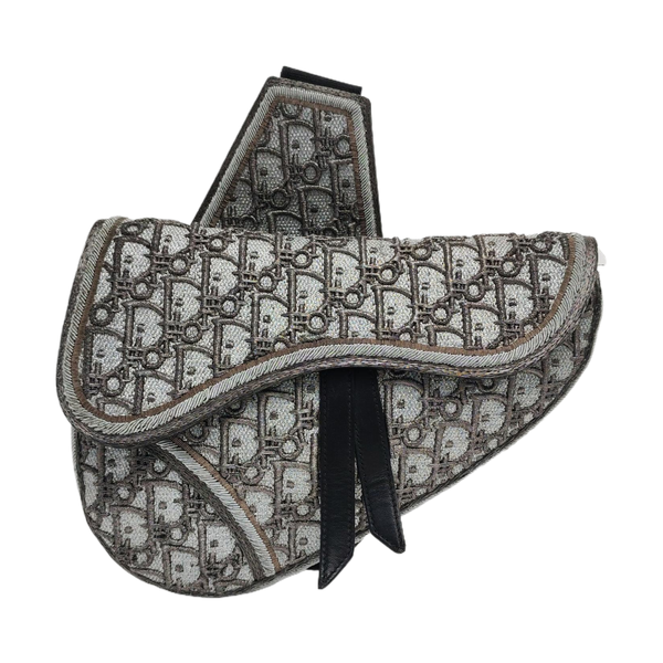 Saddle Medium Oblique Fabric Gray