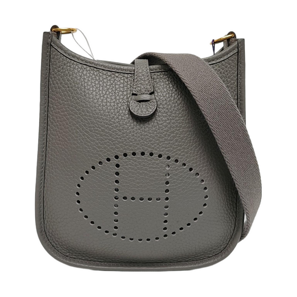 Authenticated pre-owned Evelyne TGM Clemence Grey - Shoulder Bag at Looply