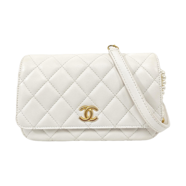 WOC Quilted Calfskin White