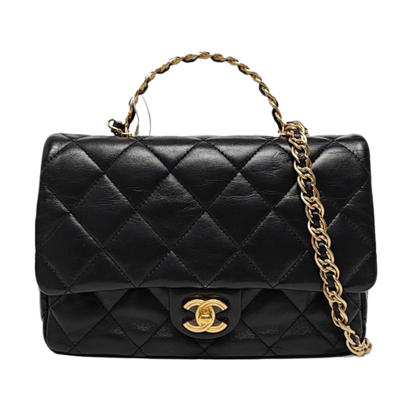 WOC Quilted Lambskin Black