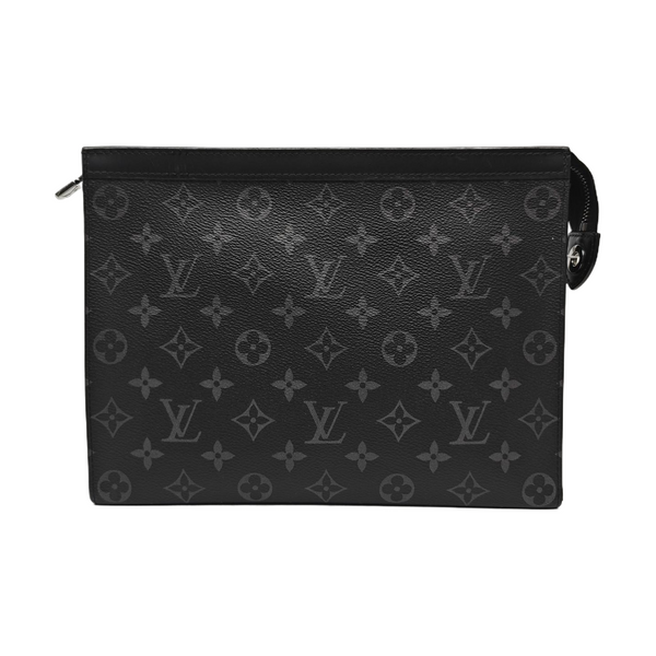 Pochette Voyag MM Monogram Coated Canvas Black