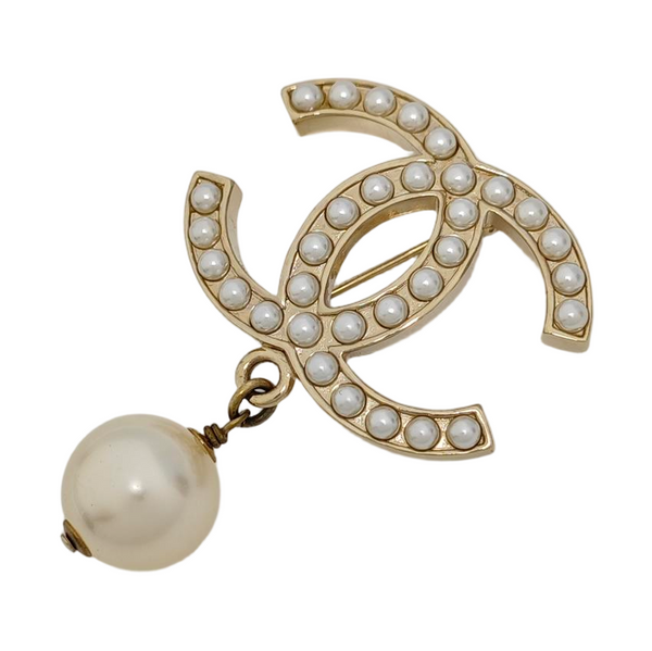 Metal Gold Brooch