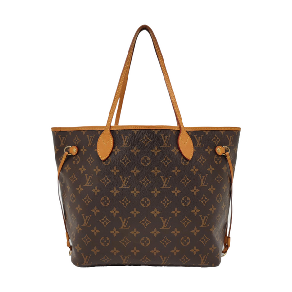 NEVERFULL MM Monogram Coated Canvas Brown