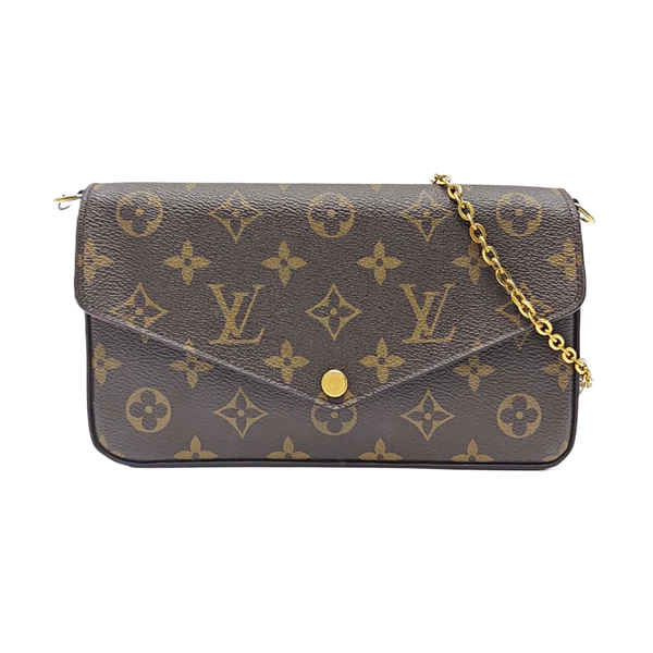 FÉLICIE Monogram Coated Canvas Brown