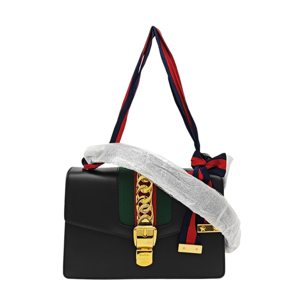 Sylvie Small Calfskin Black