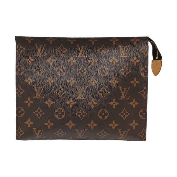 TOILET POCKET 26 Monogram Coated Canvas Brown