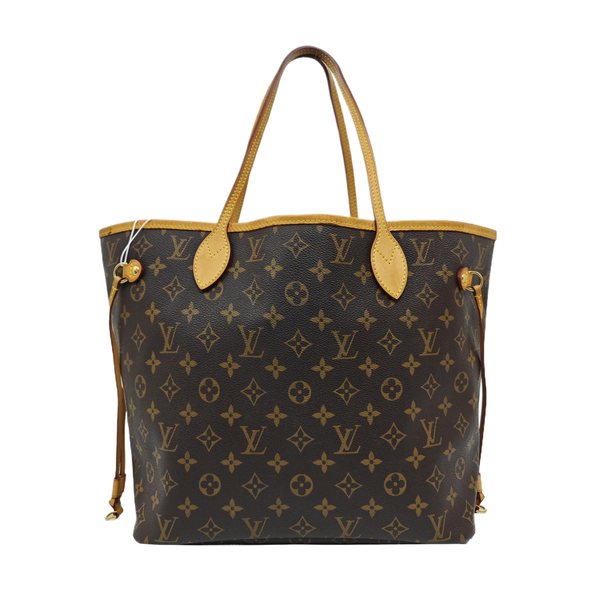 NEVERFULL MM Monogram Coated Canvas Brown