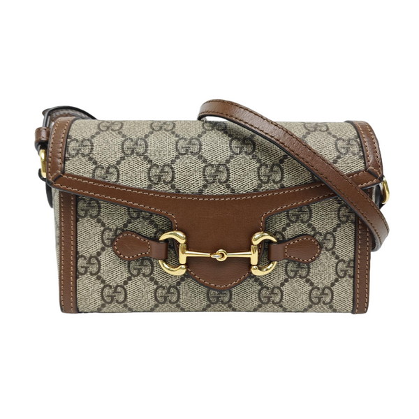 Horsebit 1955 Mini Monogram Coated Canvas Beige