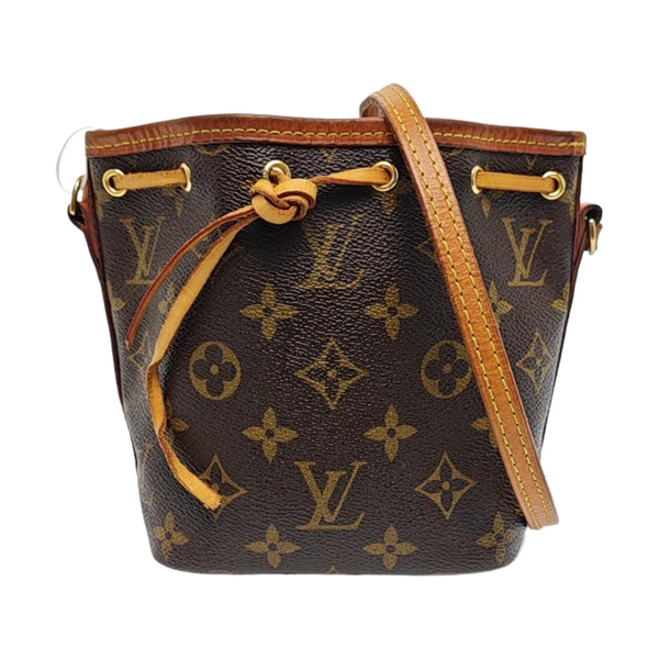 NÉONOÉ Nano Monogram Coated Canvas Brown