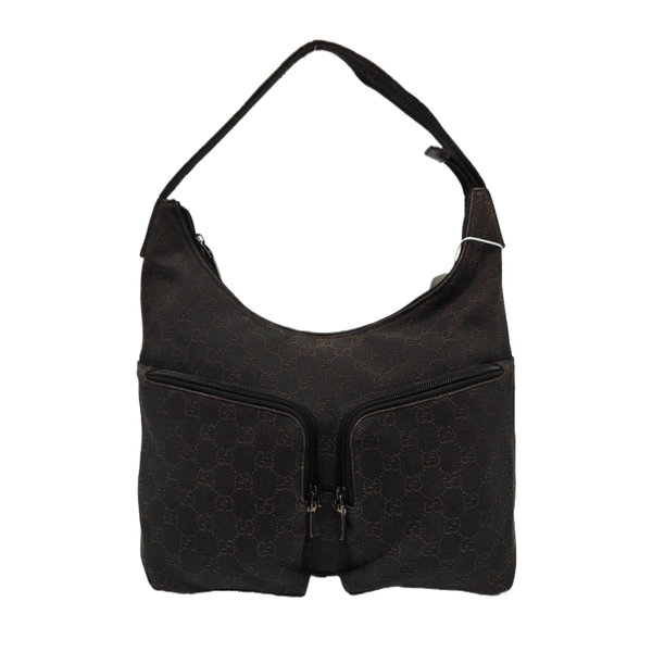 Monogram Canvas Top Handle Bag Brown