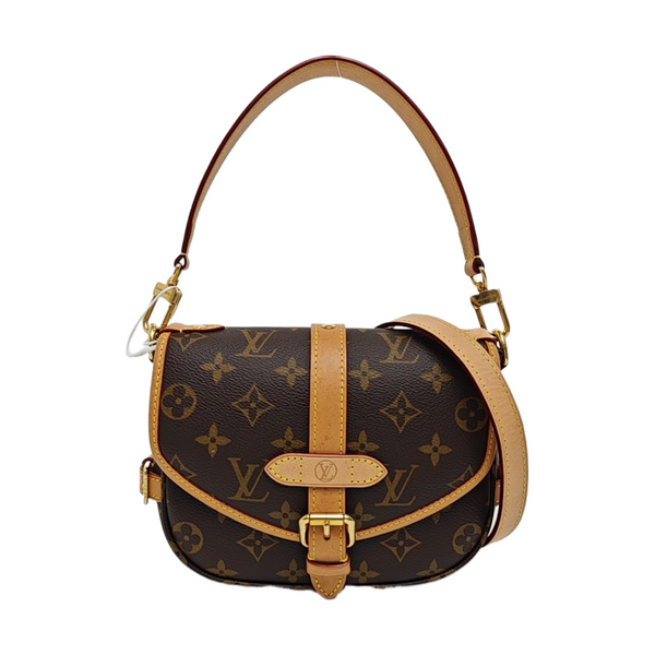 SAUMUR BB Monogram Coated Canvas Brown