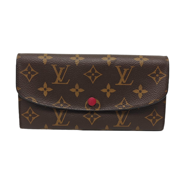 EMILIE Monogram Coated Canvas Brown Wallet