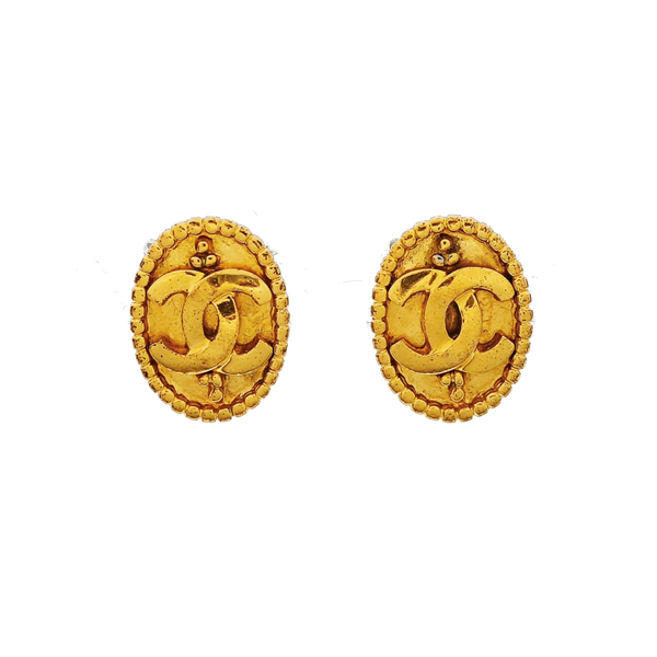 Metal Gold Clip On Earrings